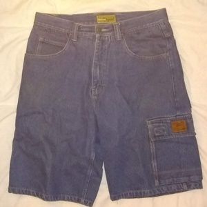 North Peak Jean Cargo Shorts Vintage 80s 90s